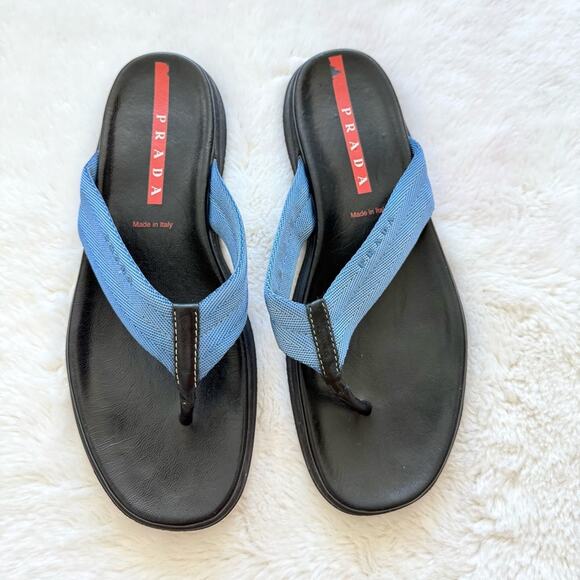 Prada women leather  slides size 39 EU or 9 US Authentic - Picture 1 of 10